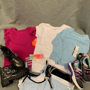 *All New! Girls' clothing & shoes bundle
